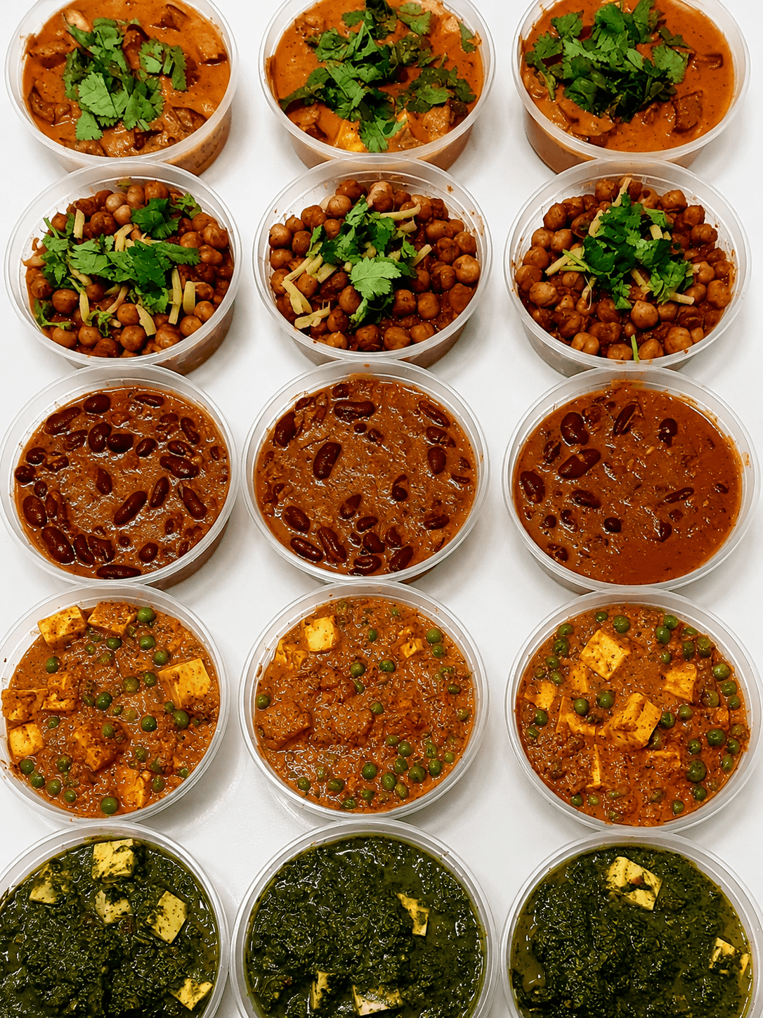 A spread of homemade South Indian weekly meals